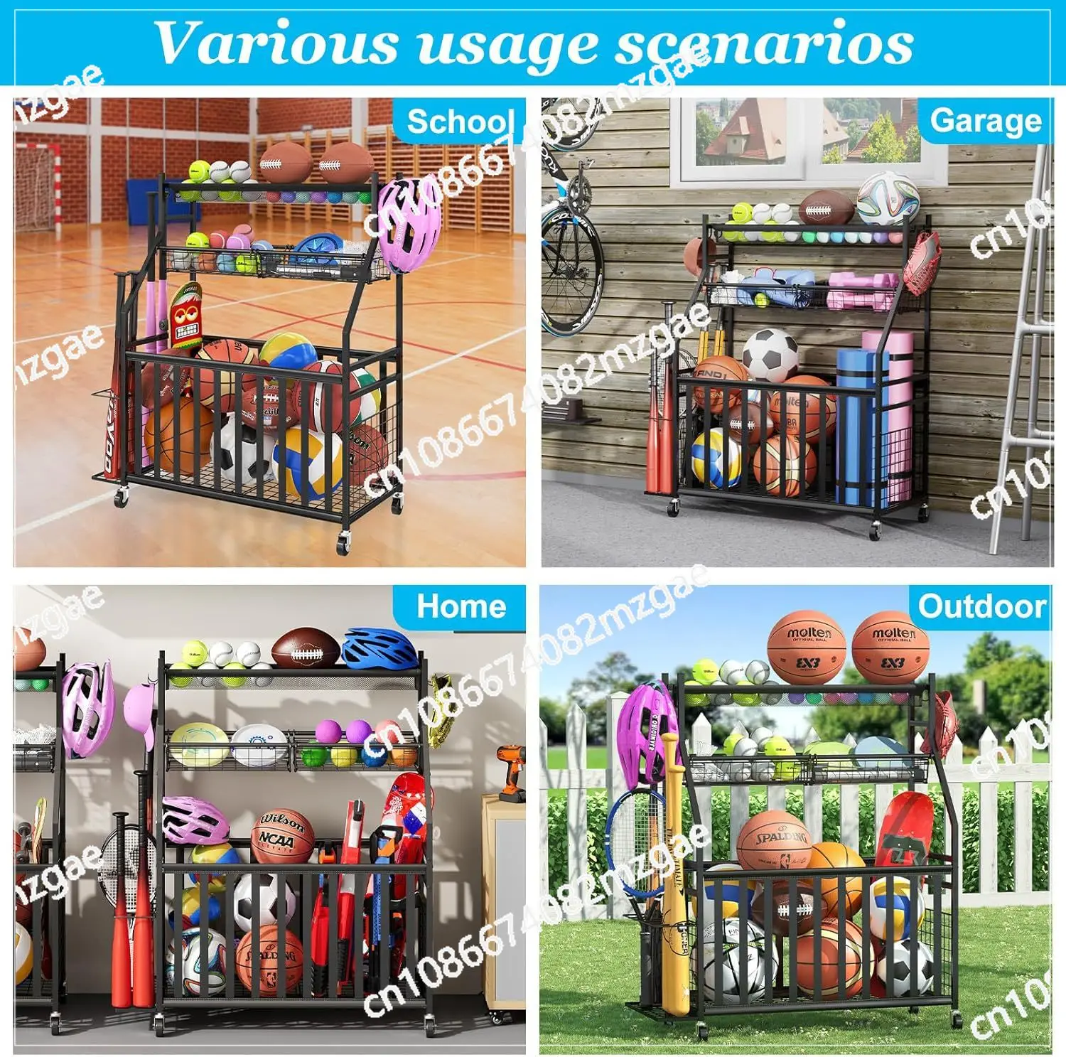 Sports Equipment Bat - Borsa Portaoggetti per Attrezzature Sportive con