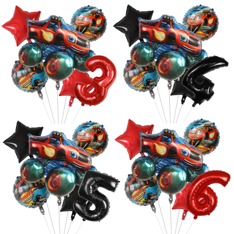 Sports Equipment Factory - 1 set Blaze Monster Foil Ballons