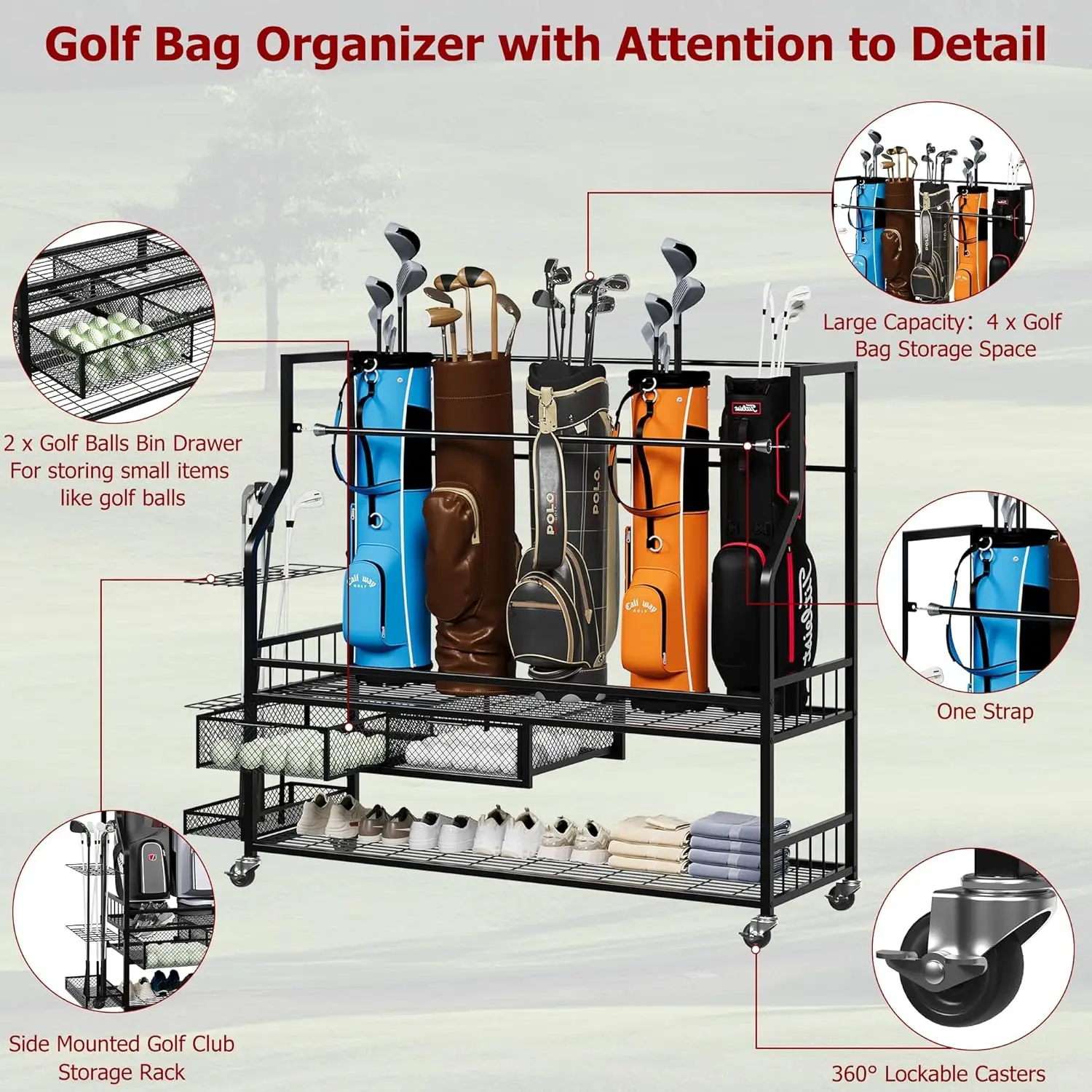 Scaffale Multifunzionale per S - Sports Equipment Bag With Wheels recensione e prezzo
